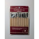 Walnut Hollow Woodcraft Carving Knives 10 Piece Set Durable Blades Handles. Fixed Price $8.96.