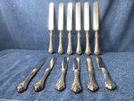 Set Of 12 Sterling Silver Knives 26 Oz (pattern Unknown This Time). Fixed Price $699.00.