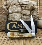 Case Xx Usa 6.5 Burnt Bone Stag 65305 Stainless Mini Trapper Pocket Knife. Fixed Price $84.99.