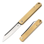 Boker Plus Zenshin 42 Brass Folding Knife 2.95" Blade 440C Slipjoint - 01BO369. Fixed Price $67.96.