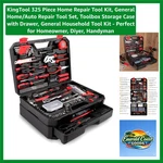325-PIECE Carbon Steel Tool Kit With Durable Storage Case Perfect Gift. Fixed Price $179.99.