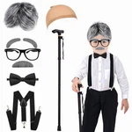 Yunsuelo Old Man Costume Wig For KIDS,100 Days Of School Boys And.... Fixed Price $29.64.