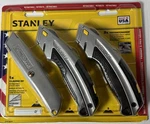 New Stanley Fat Max Retractable Utility Carpet Box Cutter Knife Set (3 Pack). Fixed Price $14.99.