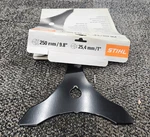 Stihl 4112-713-4100 Brushcut Knife Blade, Steel Triple 250MM Od. Fixed Price $36.00.