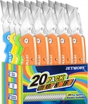 Jetmore 20 Pack Folding Utility Knife, Knives With Pcs Extra Blades,. Fixed Price $46.09.