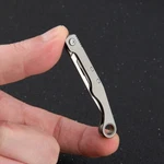 Mini Titanium Utility Folding Knife Blade Pocket Keychain Outdoor For Edc New. Fixed Price $12.59.