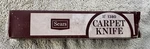 Vintage Sears Carpet Knife No. 37-1380. Fixed Price $9.95.