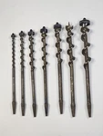 Sears Craftsman 7 Piece Screw Tip Auger Drill Bit Set. Fixed Price $19.95.
