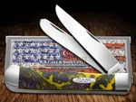 Case Xx Trapper Knife Yellow And Purple Corelon 6073YP Stainless Pocket Knives. Fixed Price $98.65.