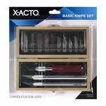 X-acto Basic Set, Craft Knife, Includes Wooden Storage Chest, 16 Piece. Fixed Price $38.96.