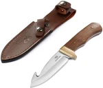 Mossy Oak Fixed Blade Gut Hook Knife 9.5" Full Tang Wooden Handle W/sheath. Fixed Price $16.79.