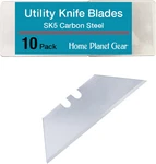 Utility Knife Blades Ten Pack - Box Cutter Refills 10 Heavy Duty SK5 Hi. Fixed Price $9.11.