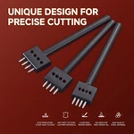 3PCS Prong Punch Tool Set For Leather Crafts, 2/4/6 Round Hole Tooth Pu.... Fixed Price $25.03.