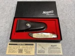 Schrade Usa SC508 2 Blade Hunter Pocket Knife Scrimshaw Bear New In Box Pouch. Fixed Price $109.95.
